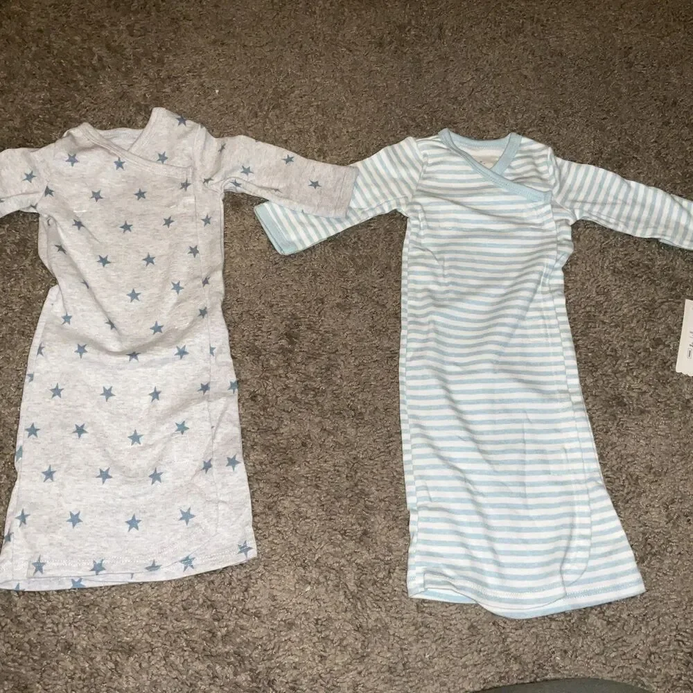 Baby Cloud island sleep gowns. Size Preemie. 2 pieces